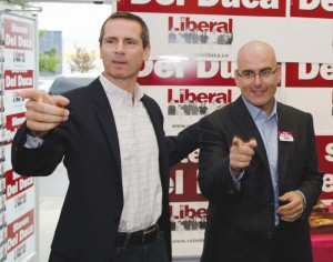 CO8 Del Duca is married and has two daughters - ages one and four. He has lived in Vaughan for 25 years.