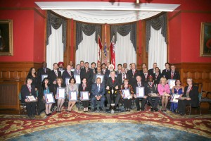IMG_3902 Ontario Lieutenant Governor Mr. David C. Onley, a former Citytv reporter, presented the awards on behalf of the NEPMCC and praised what he called the third media’s high quality of balanced reporting.