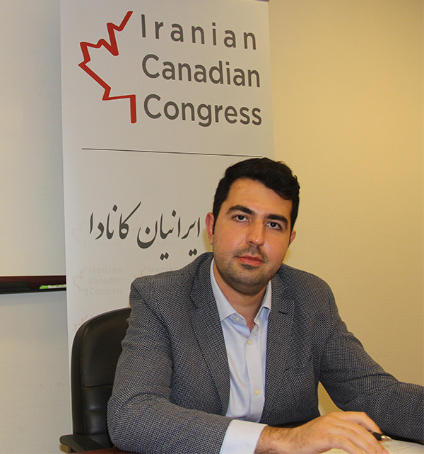 بيژن احمدي داراي مدرک کارشناسي ارشد مهندسي عمران از دانشگاه تورنتو و کارآفرين در صنعت ساختمان مي باشد. او ۱۱ سال در عرصه فعاليتهاي اجتماعي مشارکت هاي چشمگيري داشته و از جمله رئيس هيئت مديره اتحاديه دانشجويان ايراني دانشگاه تورنتو، نايب رئيس سابق کميته حزب ليبرال در حوزه ويلوديل، عضو سابق هيات مديره خيريه اميد و عضو هيات مشاورين بنياد پريا بوده است. او در مي 2015 به عضويت در هيات مديره کنگره ايرانيان کانادا انتخاب شد و بعد از آخرین مجمع عمومی سازمان در ماه می ۲۰۱۶ توسط هیات مدیره جدید به عنوان رئیس کنگره ایرانیان کانادا برگزیده شد.