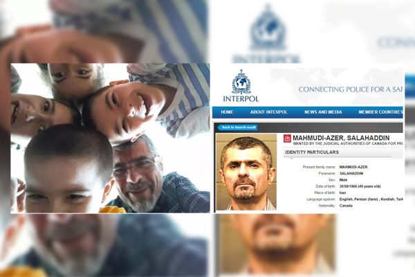 سایت پلیس بین الملل (اینترپل)، «صلاح الدین محمودی ـ آذر» را در لیست اشخاصی تحت تعقیب Wanted خود قرار داده است.
(چپ) عکس «محمودی ـ آذر» در کنار چهار فرزندش در فیس بوک گذاشته شده است.