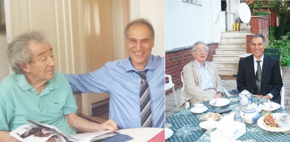 دو دیدار مشهود ناصری از پرفسور مجتبی ناصری در منزلش در برلین: (راست) تابستان ۲۰۰۹ و جون (خرداد) ۲۰۱۵ علاقه اش به حرفه پزشکی و کمک به انسانها را در دیداری که در خرداد سال گذشته از او در منزلش داشتم از نزدیک مشاهده کردم. به فاصله کمی در عصر آن روز در جمع اعضای خانواده در حالی که حافظه اش تشخیص بستگانی را که برای دیدارش گرد آمده بودند را به خوبی یاری نمی کرد، آخرین مجله علمی پزشکی را برای مرور کردن در دست گرفت و شروع به ورق زدن کرد.