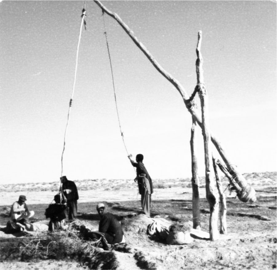 نحوه کشیدن آب از چاه ها