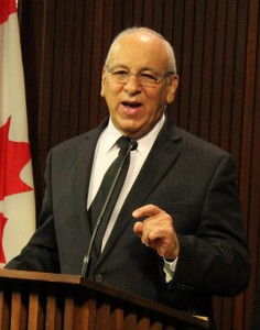 Thornhill Conservative MPP Peter Shurman at the press conference last Thursday, November 24th, at Queen’s Park, a day before tabling the bill. Shurman spoke to Salam Toronto on Tuesday and said he believes the only way the strike will get settled is with provincial intervention and that there is little time to do so since legislature will be rising in a week for winter break. (Photo by Salam Toronto)