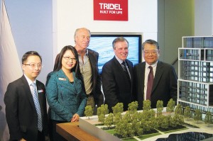 From left to right: Winson Chan (Regional Sales Manager), Winnie Chan (Regional Sales Manager), Leo DelZotto (President), Jim Ritchie (Senior VP of Sales & Marketing) and Sam Fung (VP of Sales)