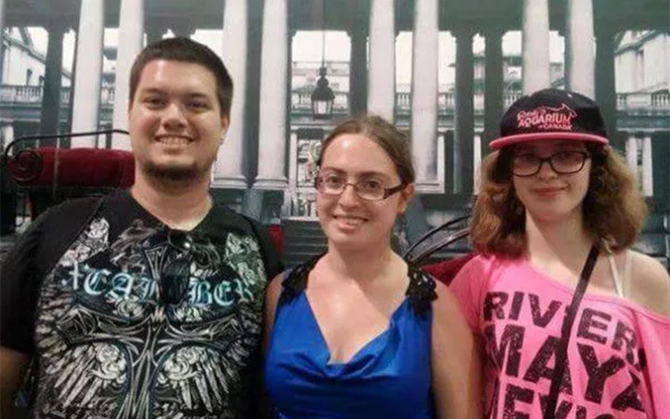 Brian McGinnis, girlfriend Lauren Bouchard, and her sister Michelle Bouchard