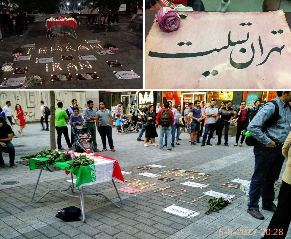 صحنه هایی از اجتماع برخی از اعضا کمیونیتی در مقابل دانشگاه کنکوردیا مونتریال(عکسها از انجمن دانشجویان ایرانی دانشگاه کنکوردیا)
