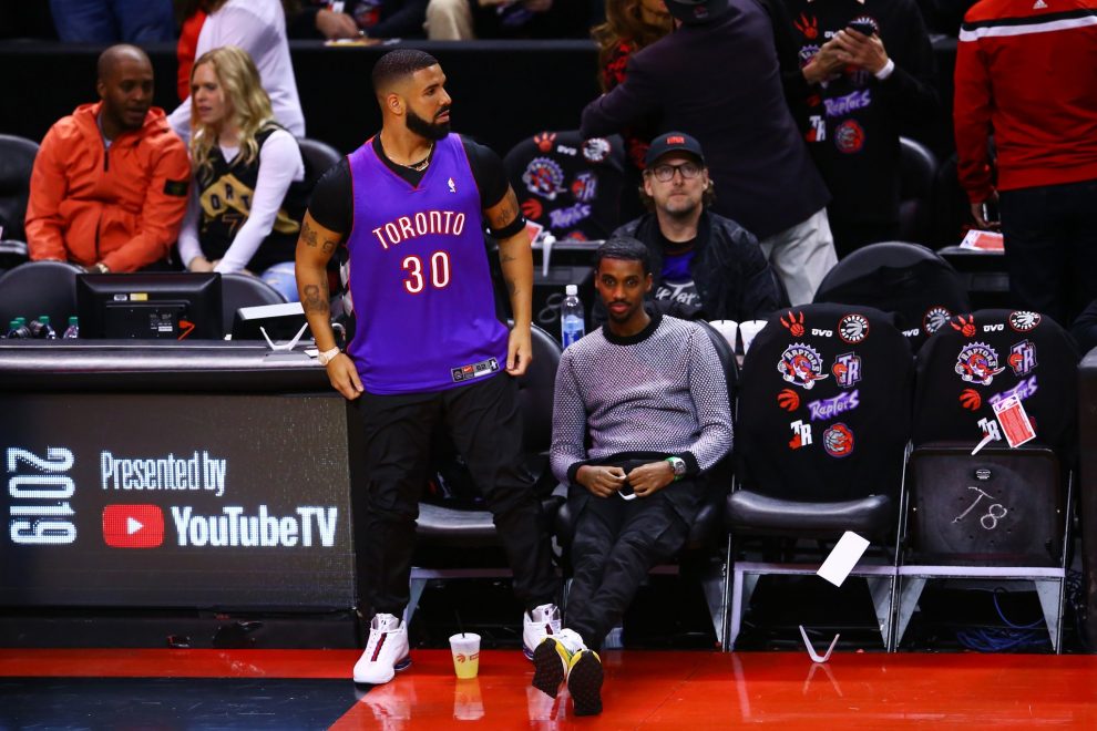 گفته شده دریک بر سر بازیکنان واریورز فریاد کشیده - Photo: Twitter\Toronto Raptors