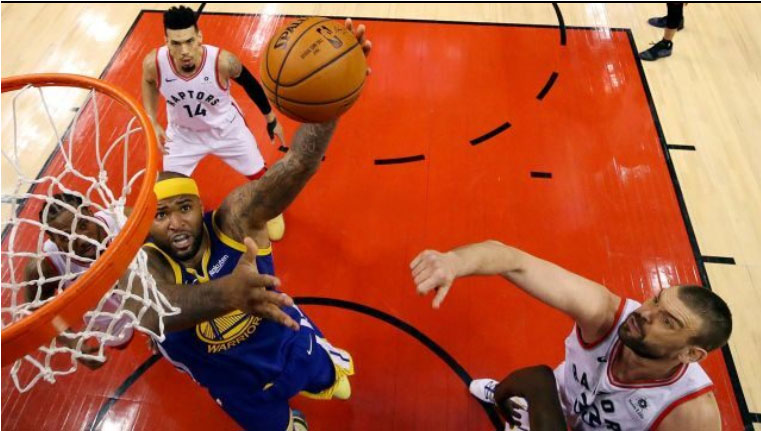 تیم رپترز اگر بازی امشب در مقابل واریورز کالیفرنیا را ببرد، برنده جام قهرمانی NBA خواهد شد.