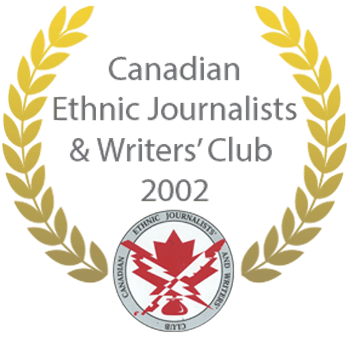 Canadian Ethnic Journalists’ & Writers’ Club Award