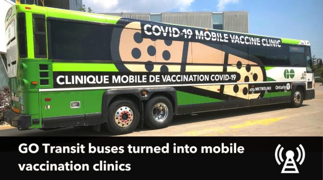 اولین اتوبوس ـ کلینیک سیار واکسیناسیون در انتاریو روانه جاده ها شد
